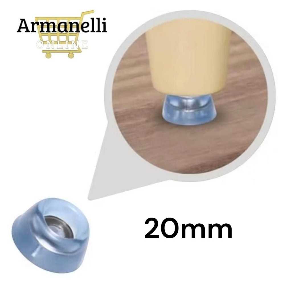 Kit 10/20 Sapata De Silicone 20mm Com Arruela De Reforço Móveis Com Prarafusos em Oferta na Shopee