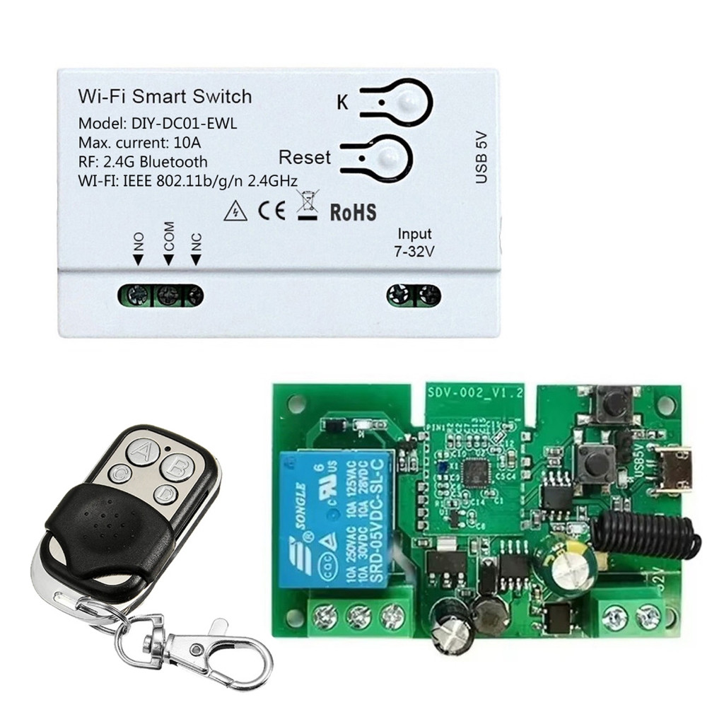 Sonoff Relé Contato Seco 1ch Ewelink 12v c/ Case e Controle