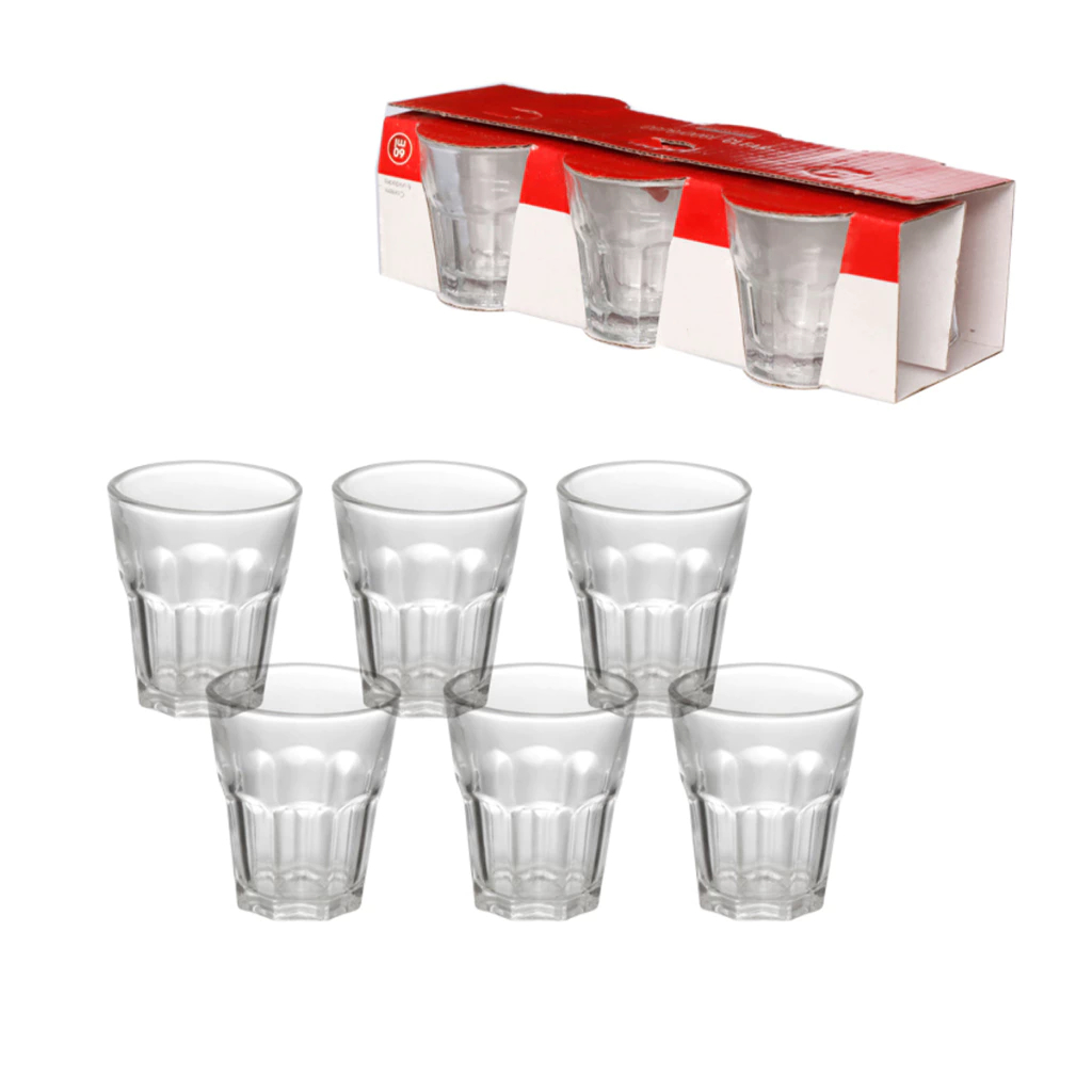 Copo Shot Whisky Tequila Licor Cachaça Safira 40ML Jogo com 12 Unidades