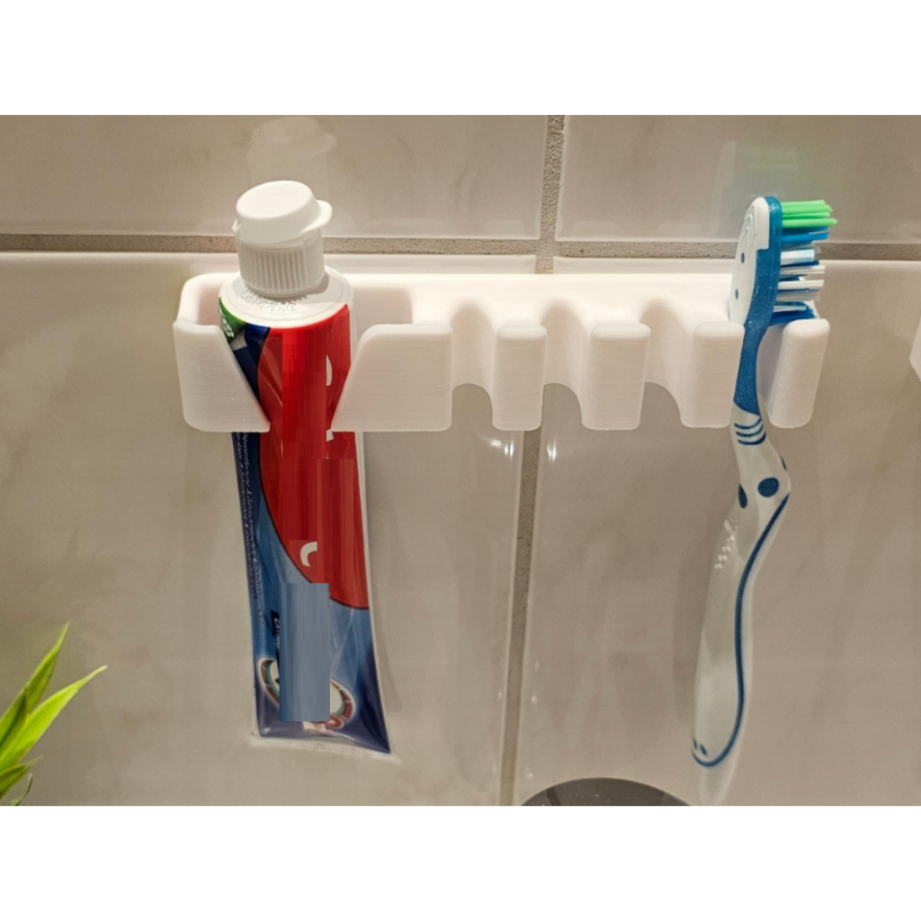 Suporte de Parede para Escova de Dentes e Pasta em Oferta na Shopee