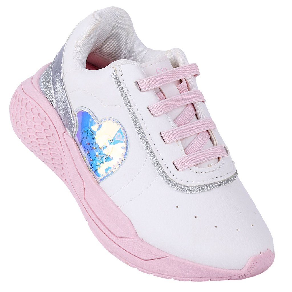 Tênis Infantil Casual Feminino Worldcolors Escolar Confortável - Branco em Oferta na Shopee