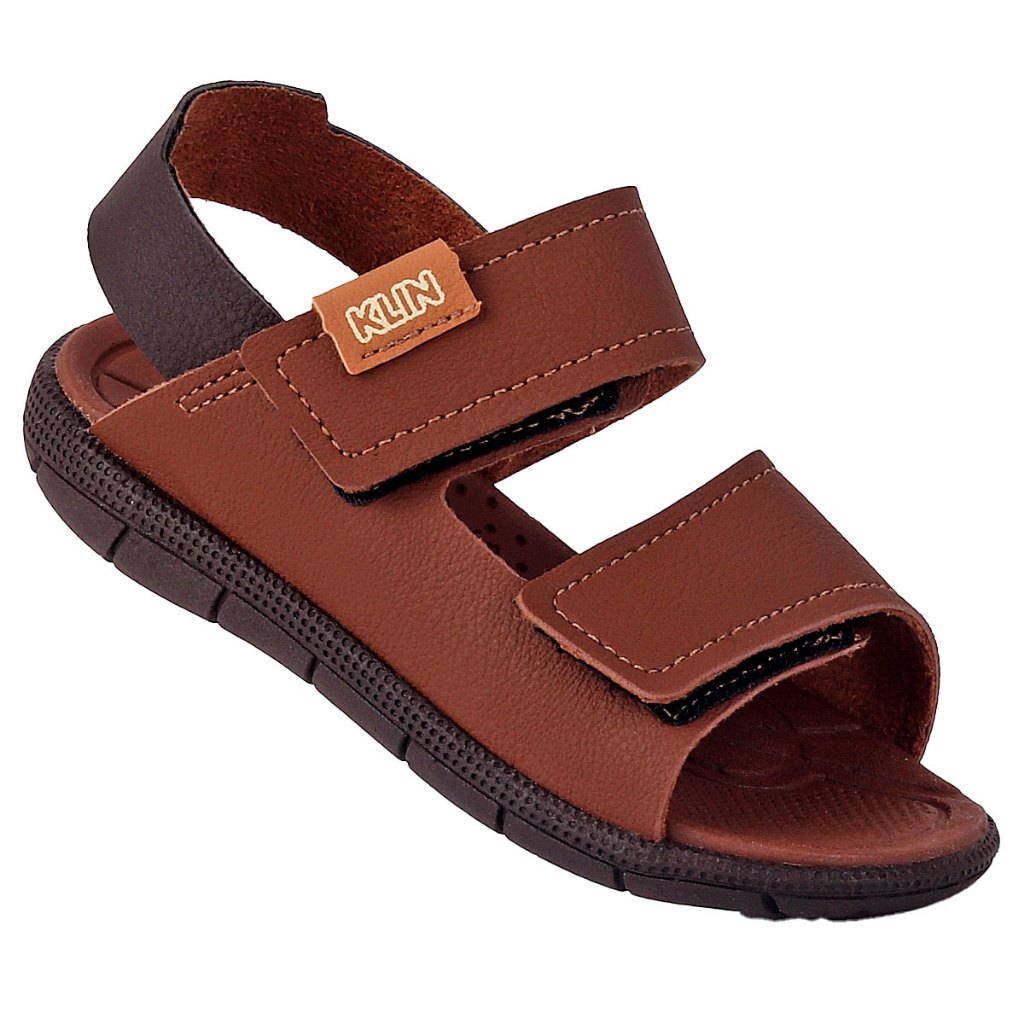 Sandália Papete Infantil Menino Klin Casual Confortável Leve e  Anatômica Voltas as Aulas - Marrom em Oferta na Shopee