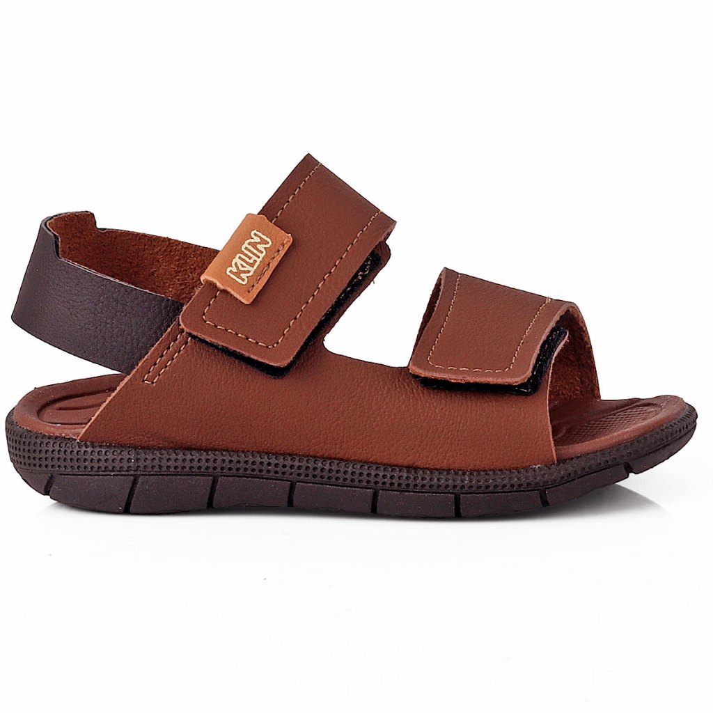 Detalhes do Sandália Papete Infantil Menino Klin Casual Confortável Leve e  Anatômica - Marrom