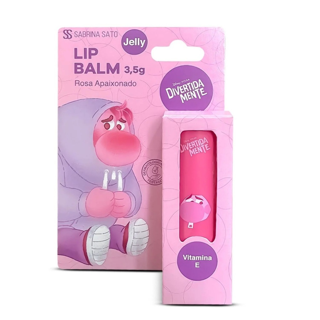 Lip Balm Jelly Divertidamente Vergonha Rosa Apaixonado 3,5g COM VITAMINA E
