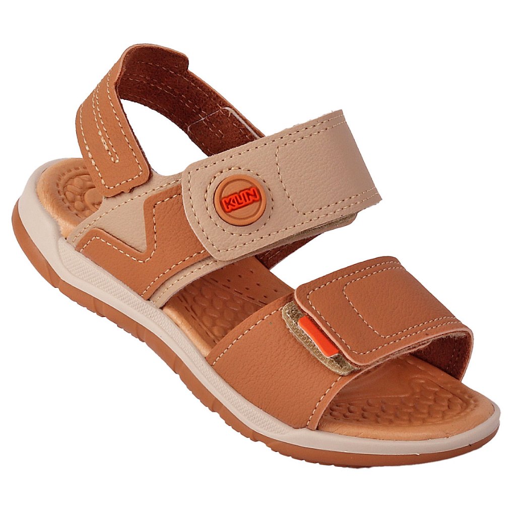 Sandália Papete Infantil Menino Casual Escolar KLIN Original  Super Confortável Leve    - Caramelo em Oferta na Shopee