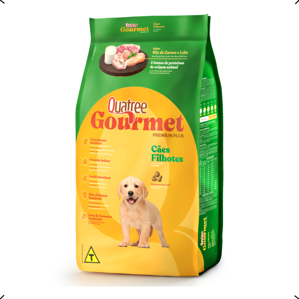 RAÇÃO QUATREE GOURMET FILHOTE TODAS AS RAÇAS 20KG em Oferta na Shopee