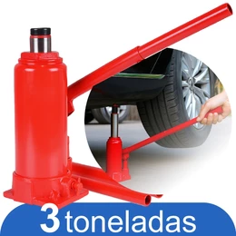 Macaco Hidráulico Automotivo Estilo Garrafa 3000kg Carros De Passeio E Utilitários Compacto Linha Premium