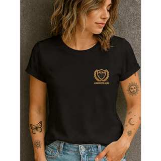 Camiseta Babylook Feminina Estampada 100% Algodão Curso Faculdade Profissão Adm Administração Brasão em Oferta na Shopee