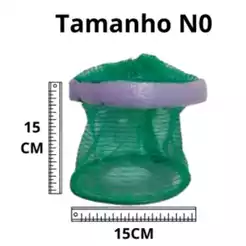 Samburá Viveiro Covo Para Peixe com Boia Tela De Nylon P2 M2 G2