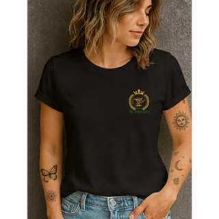 Camiseta Babylook Feminina Estampada 100% Algodão Curso Faculdade Profissão Técnico Enfermagem em Oferta na Shopee