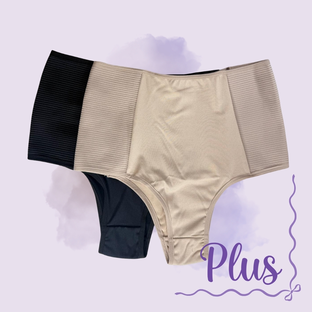 Kit 2 Calça Plus Size Cinta Modeladora de Compressão Redutora Cós Alto Segura Barriga em Oferta na Shopee