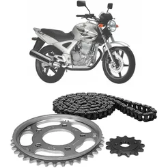 Kit Relação Tração Transmissão CBX 250 Twister 2001 a 2003 2004 2005 2006 2007 2008 Modelo Original