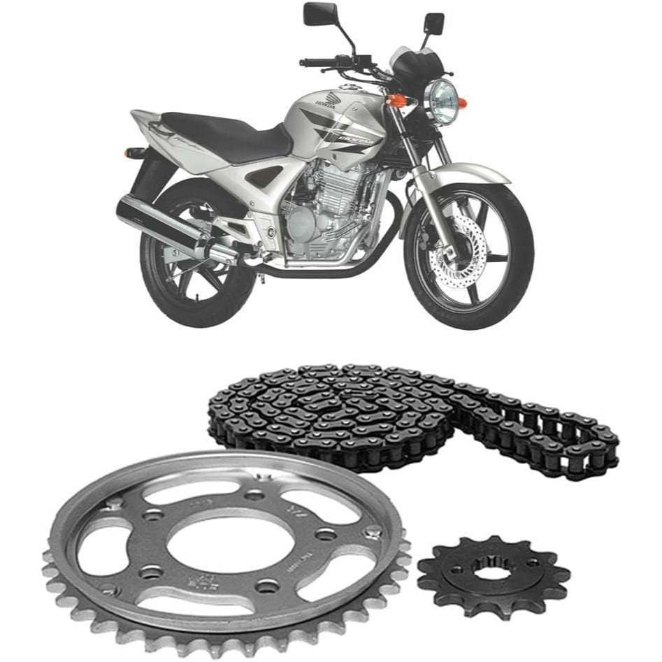 Kit Relação Tração Transmissão CBX 250 Twister 2001 2002 2003 2004 205 2006 A 2008 Modelo Original