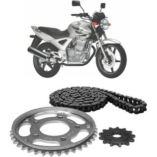 Kit Relação Transmissão Tração Andamento CBX 250 Twister 2001 2002 2003 2004 2005 2006 2007 2008 em Oferta na Shopee