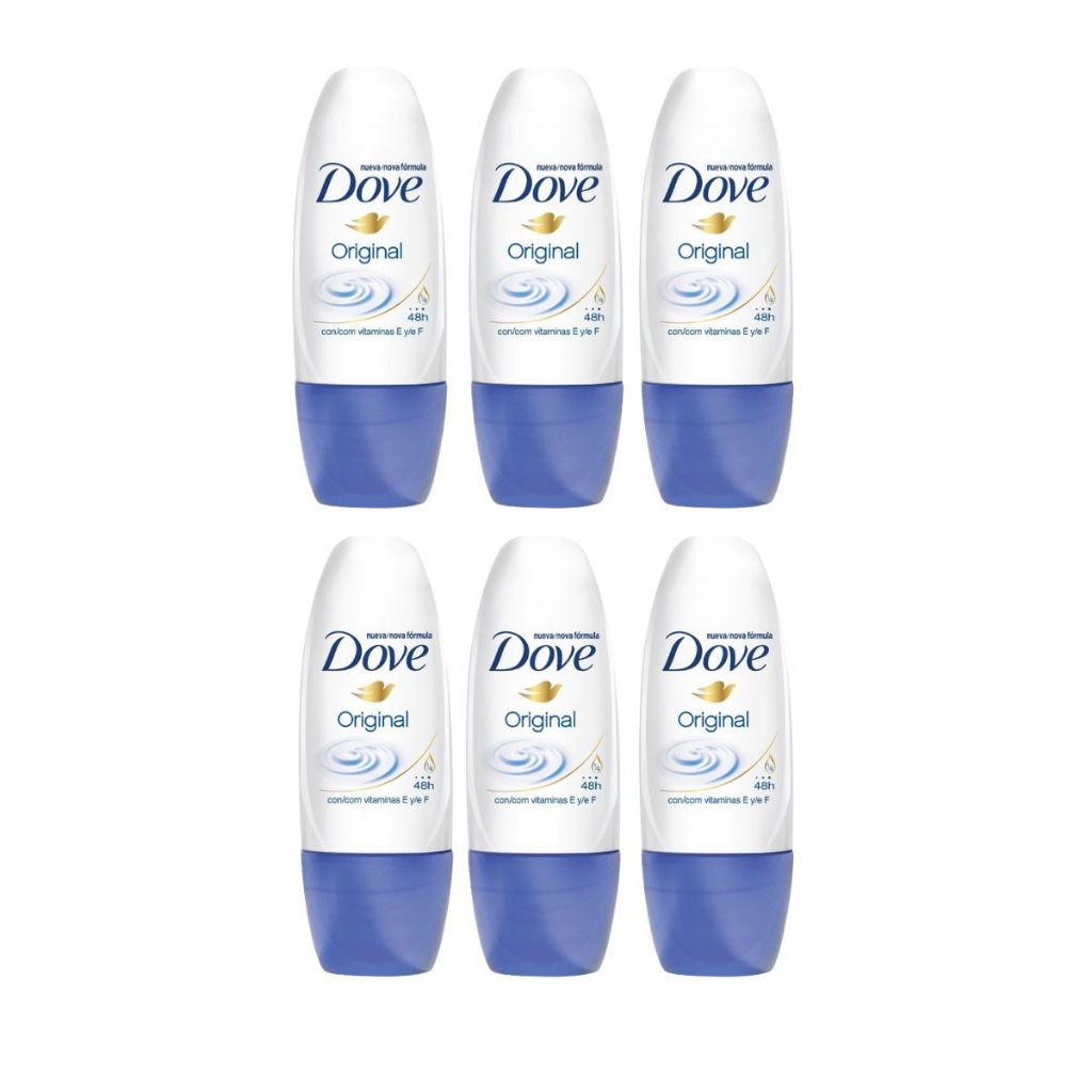 Desodorante Dove Roll-on Original 30ml - Kit com 6 Unidades em Oferta na Shopee
