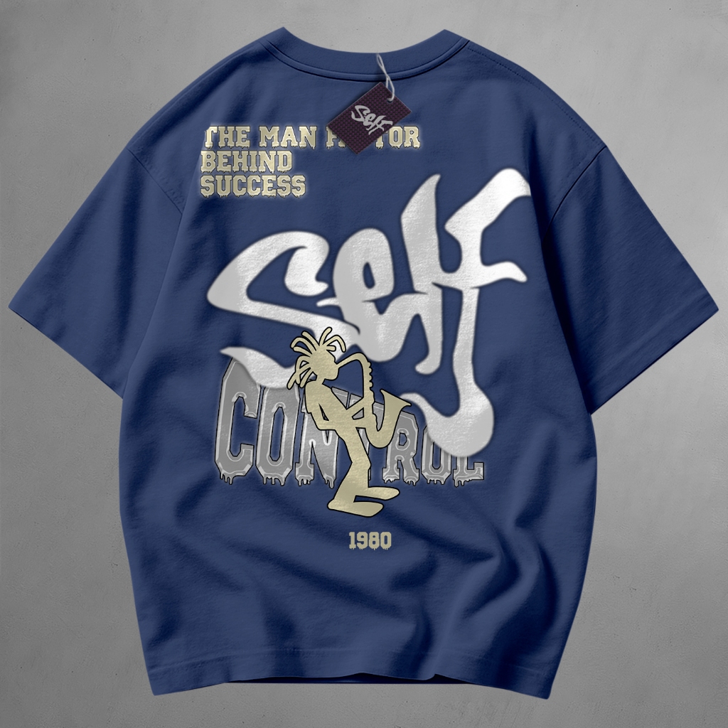 Camiseta Self Control 1980 BEHIND SUCCESS Streetwear Arte Registrada Drop 3 em Oferta na Shopee