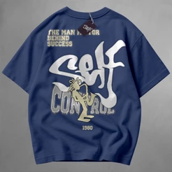 Camiseta Self Control 1980 BEHIND SUCCESS Streetwear Arte Registrada Drop 3