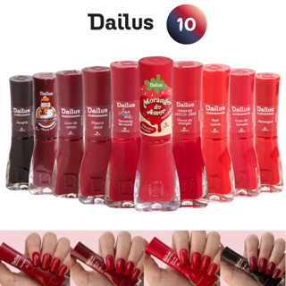 KIT 10 ESMALTES TONS VERMELHOS - DAILUS em Oferta na Shopee