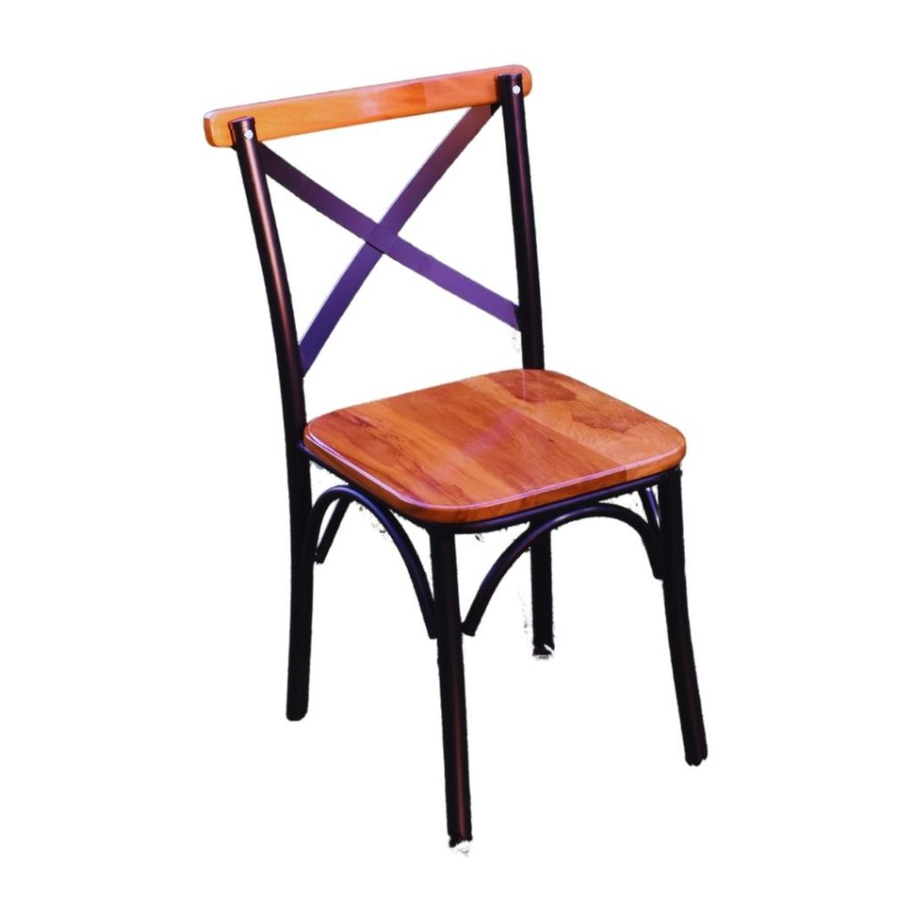 Cadeira Paris Alumínio Madeira Mesa Jantar  em Alumínio Pintura Eltrostática Madeira Demolição