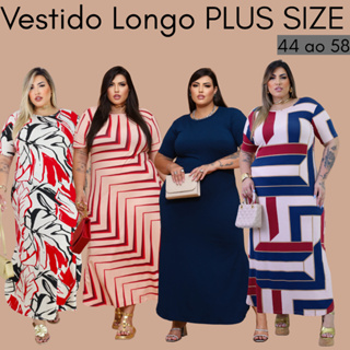 Vestido Feminino Longo Pus size Moda Evangelica Festa Verão Casual Elegante Preto Versátil Cristã em Oferta na Shopee