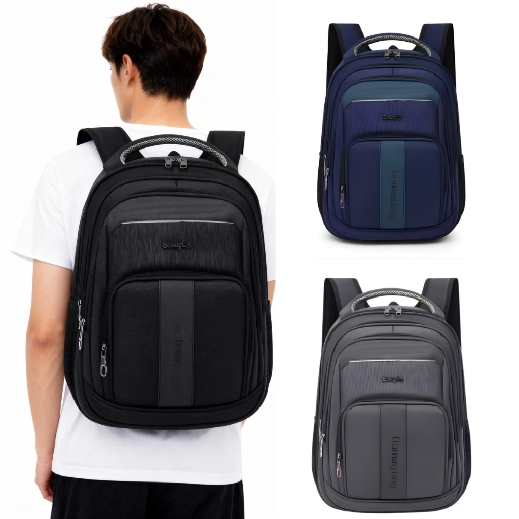 Mochila reforçada (202295-202296) Equipada com porta USB para carregamento e fechadura com senha