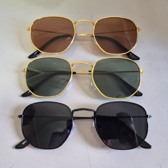Óculos Hexagonal Masculino e Feminino Retrô Estilo Vintage Lente Fumê Marrom Preto | Frete Grátis 24h em Oferta na Shopee