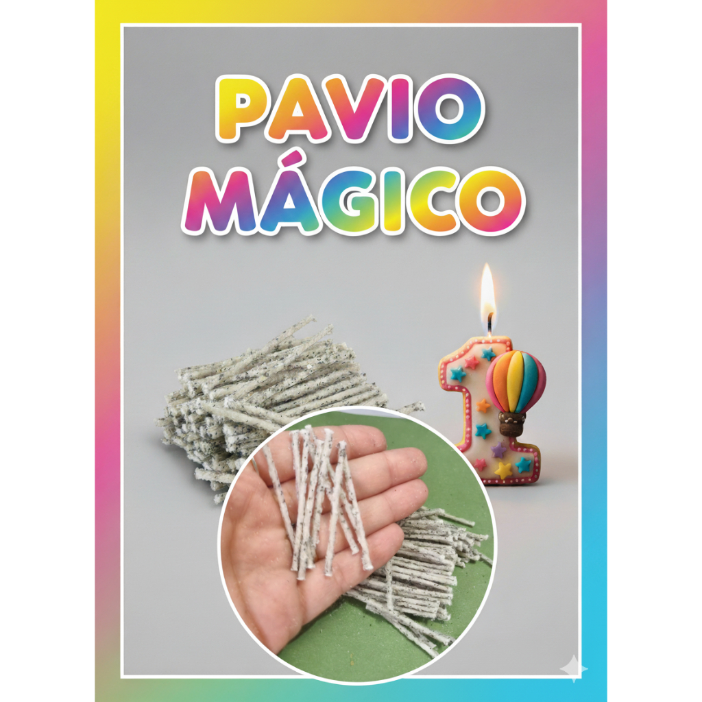 Pavio Magico Para Vela Em Biscuit 50- 100-200 Unidades Reacende Sozinho em Oferta na Shopee