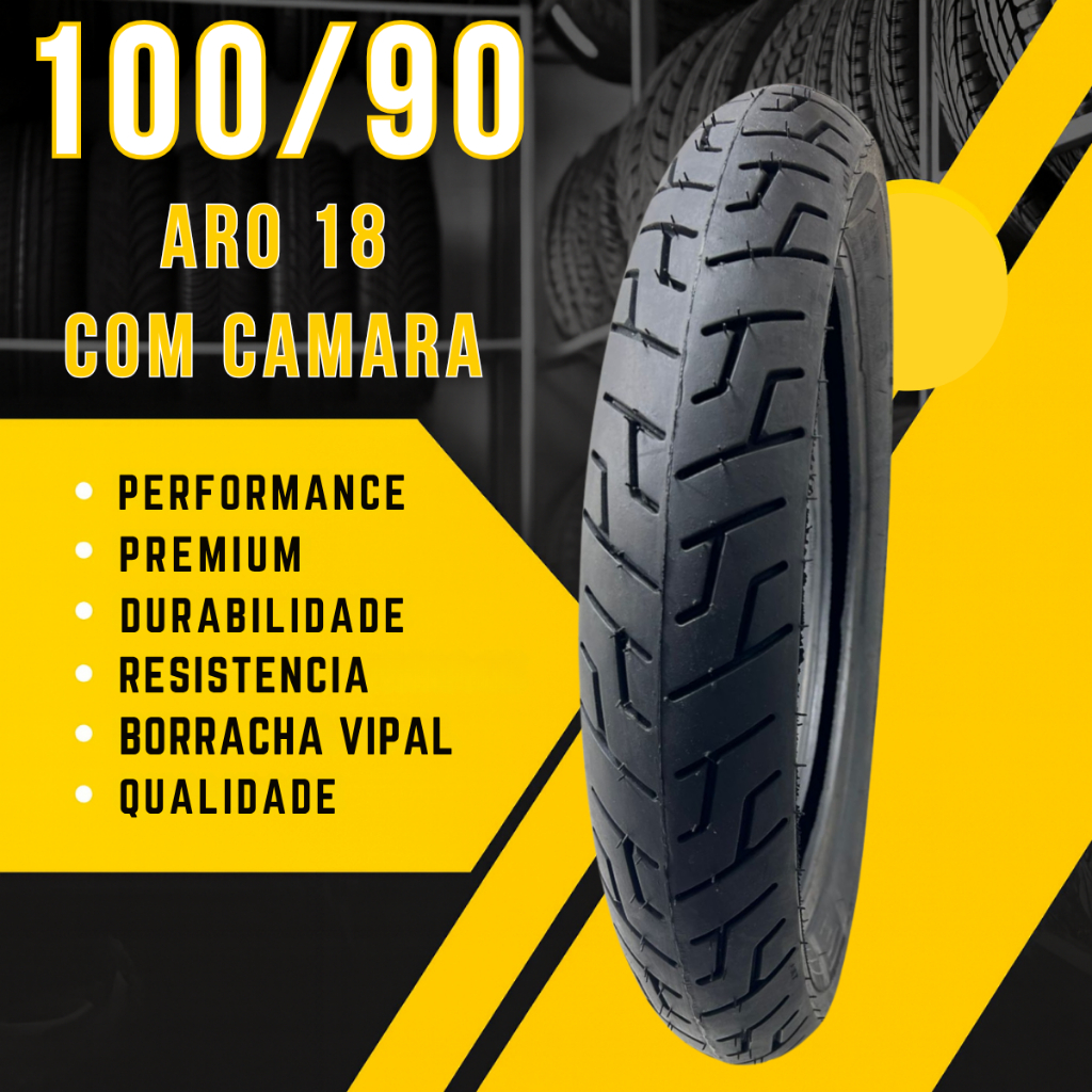 Pneu Moto Traseiro 100/90-18 59P Mt 65 Sport Aro 18 Honda CG CBX Titan Fan Yamaha YBR 125 150 160 em Oferta na Shopee