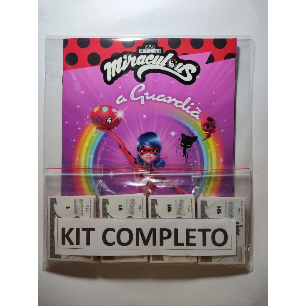 álbum de figurinhas miraculous - a guardiã dos miraculous completo para colar