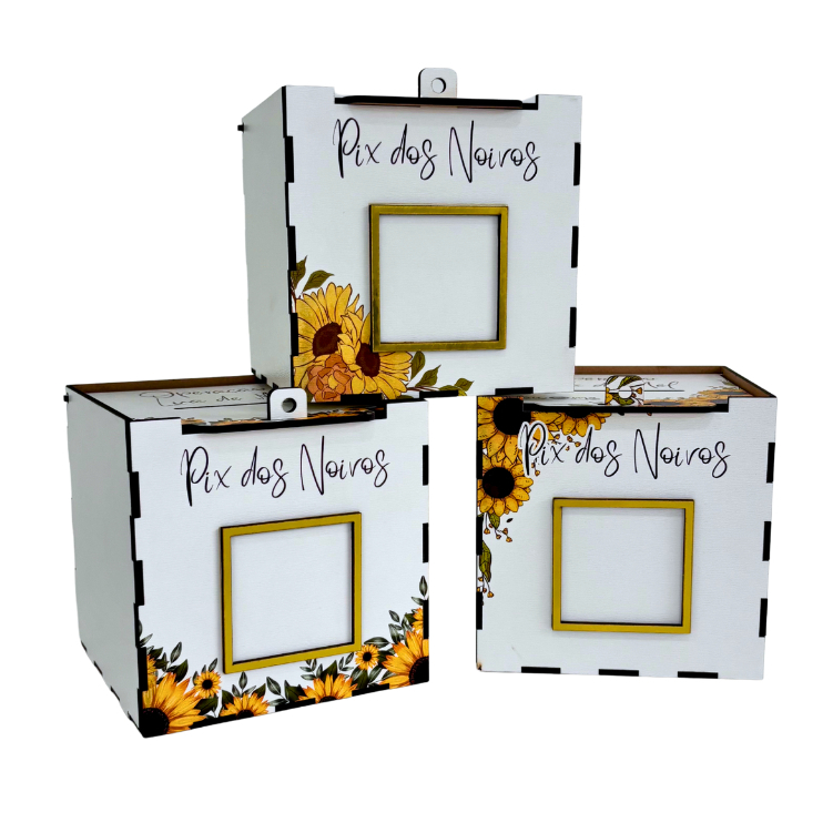 Caixa para Corte da Gravata e Sapatinho Casamento Operação Lua de Mel Girassol em Oferta na Shopee