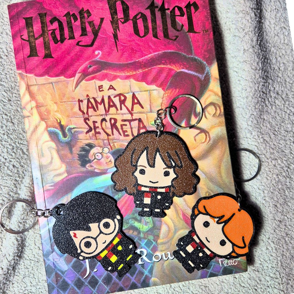 Kit Chaveiro Harry Potter | Hermione | rony weasley em Oferta na Shopee