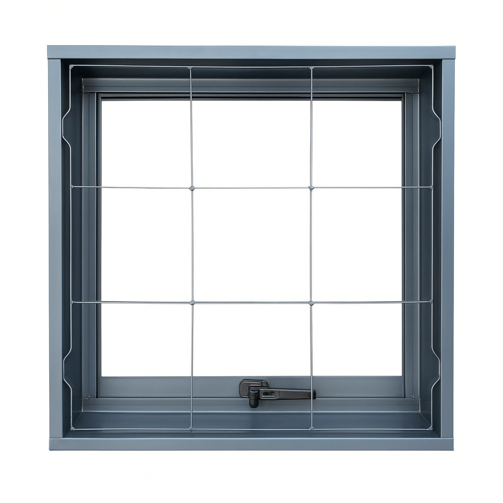 Basculante Vitrô 60x60 Maxim Ar Para Banheiro Lavabo Com Grade Sem Vidro Pronta Entrega