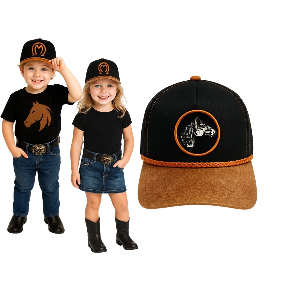 Boné Country MENINO MENINA UNISSEX infantil Cowboy  sertanejo em Oferta na Shopee