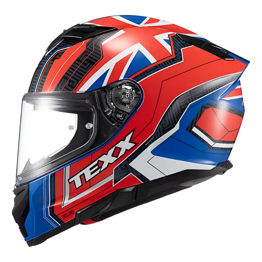 Capacete Texx Kaiman Flag Paises UK Reino Unido