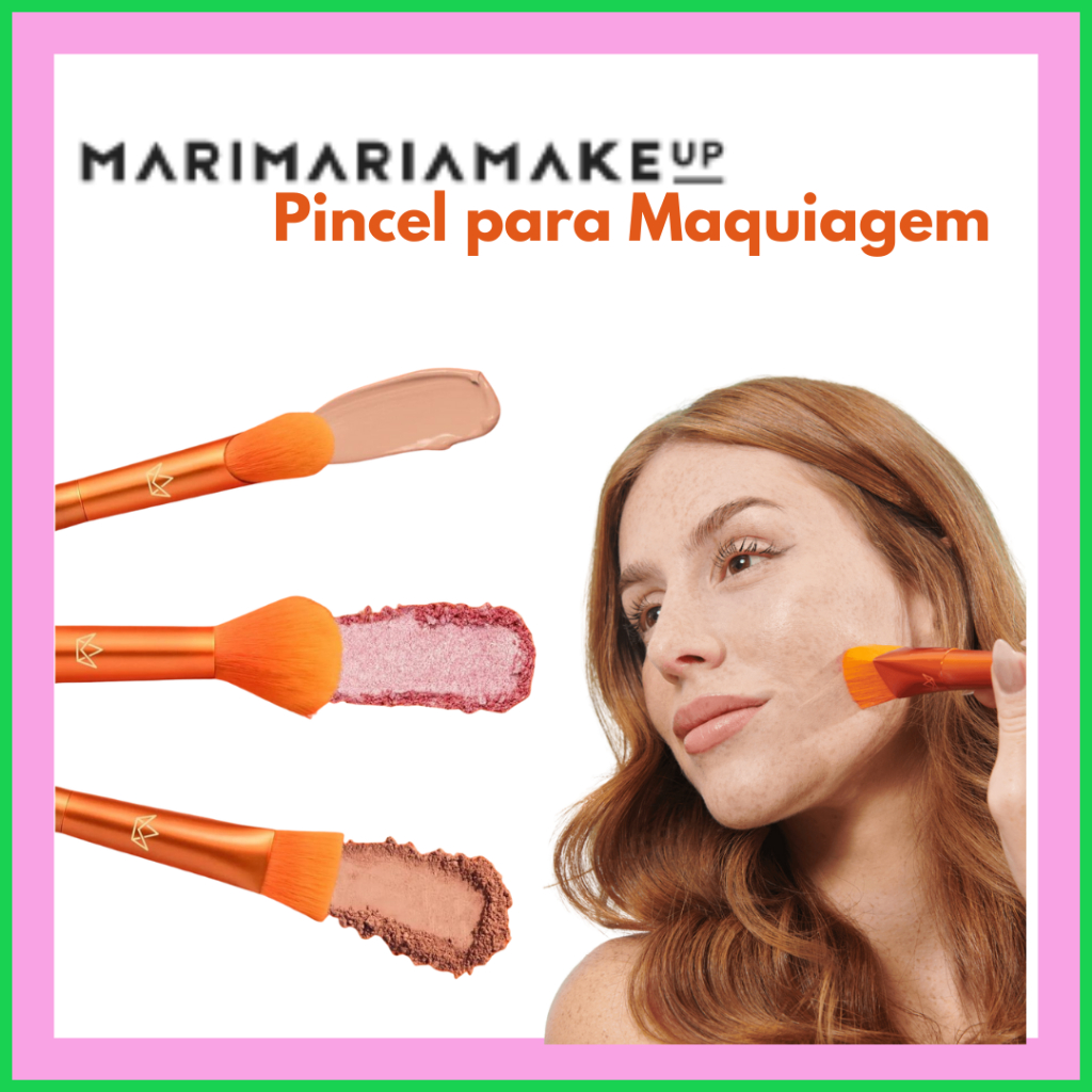 Mari Maria| Pincel para Maquiagem – Cerdas Sintéticas Cruelty-Free, Cabo em Alumínio