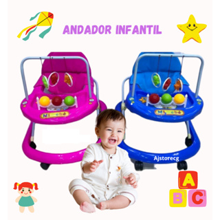 Andador de Bebê Menino e Menina Musical  Com Rodas de Silicone + Envio para Todo Brasil em Oferta na Shopee