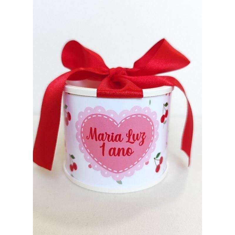Kit 10 Tubolatas Personalizadas CEREJINHA/CEREJA - Lembrancinha Maternidade/ Aniversário/Festa Infantil-DIVERSOS TEMAS