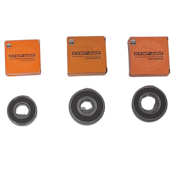 ROLAMENTO RODA TRASEIRA BROS 150 E 160 KIT 3 PEÇAS