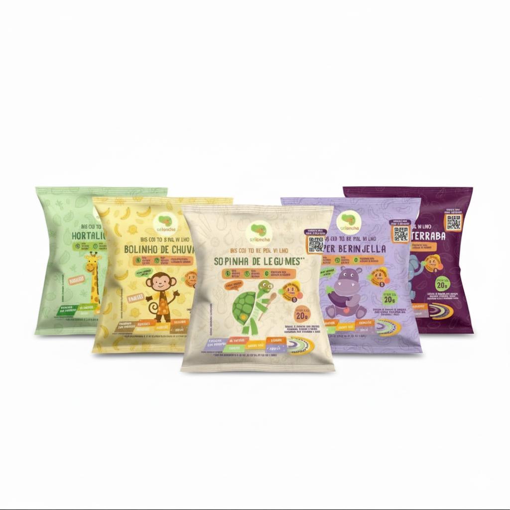 Kit Biscoito de Polvilho Crilancha - Sopinha de Legumes, Super Berinjela, Hortaliças, Beterraba, Bolinho de Chuva - 20g em Oferta na Shopee