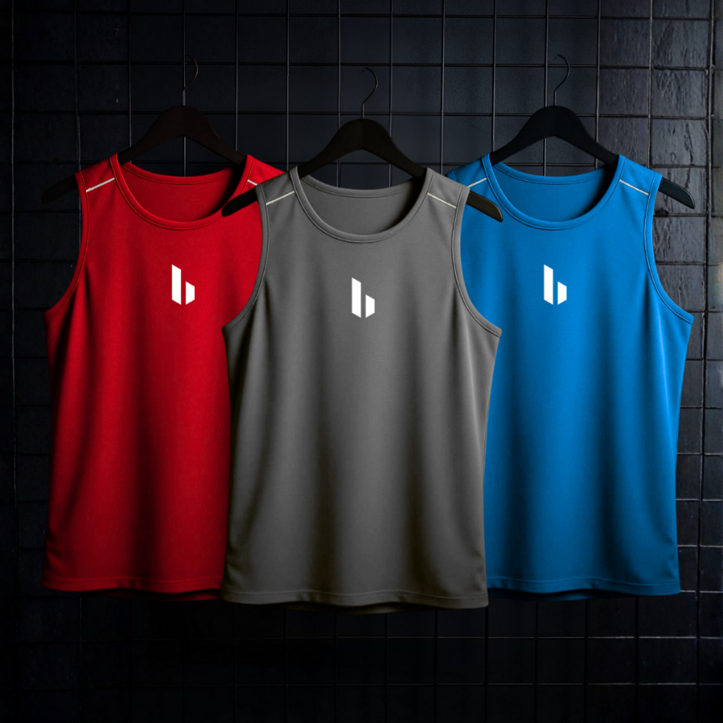 KIT 3 Regatas DryFit Masculinas Treino Corrida Allina, Regata Esportiva, Academia Performance em Oferta na Shopee