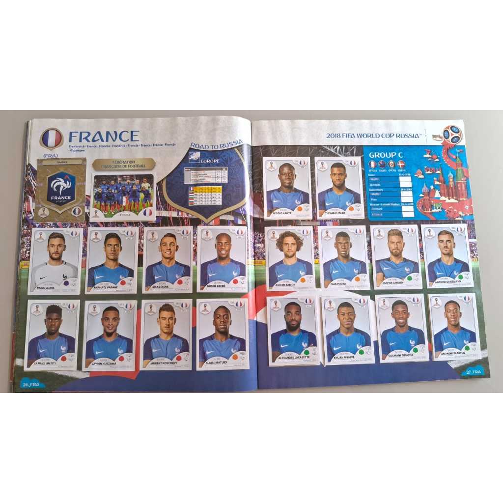 FRANÇA FIGURINHAS COPA DO MUNDO 2018 ( VENDA POR UNIDADE )