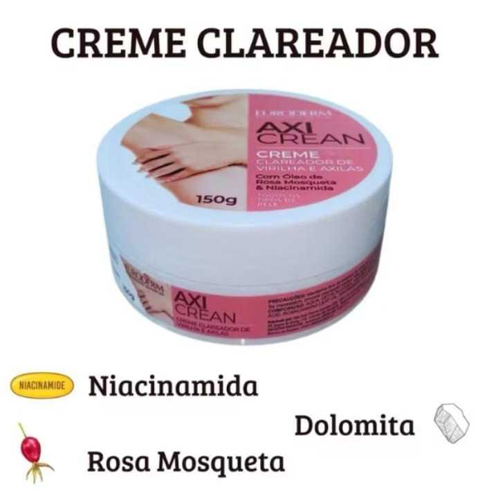 Clareador Corporal Premium Euroderm Axi Clean 150– Axilas, Virilha e Cotovelos | Rosa Mosqueta