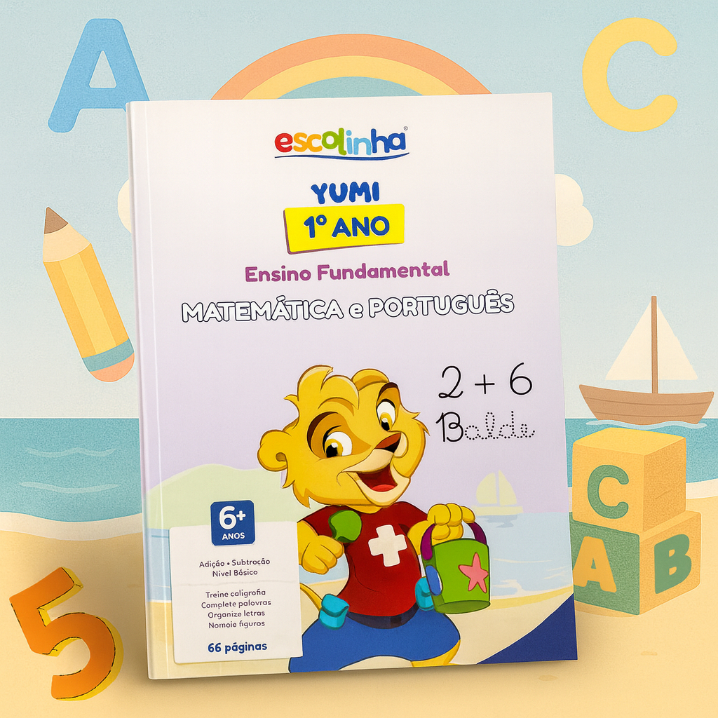 Livro Infantil Educativo Ensino Fundamental 1°ano - Exercícios De Cartilha Alfabetização, Matemática, Caligrafia em Oferta na Shopee