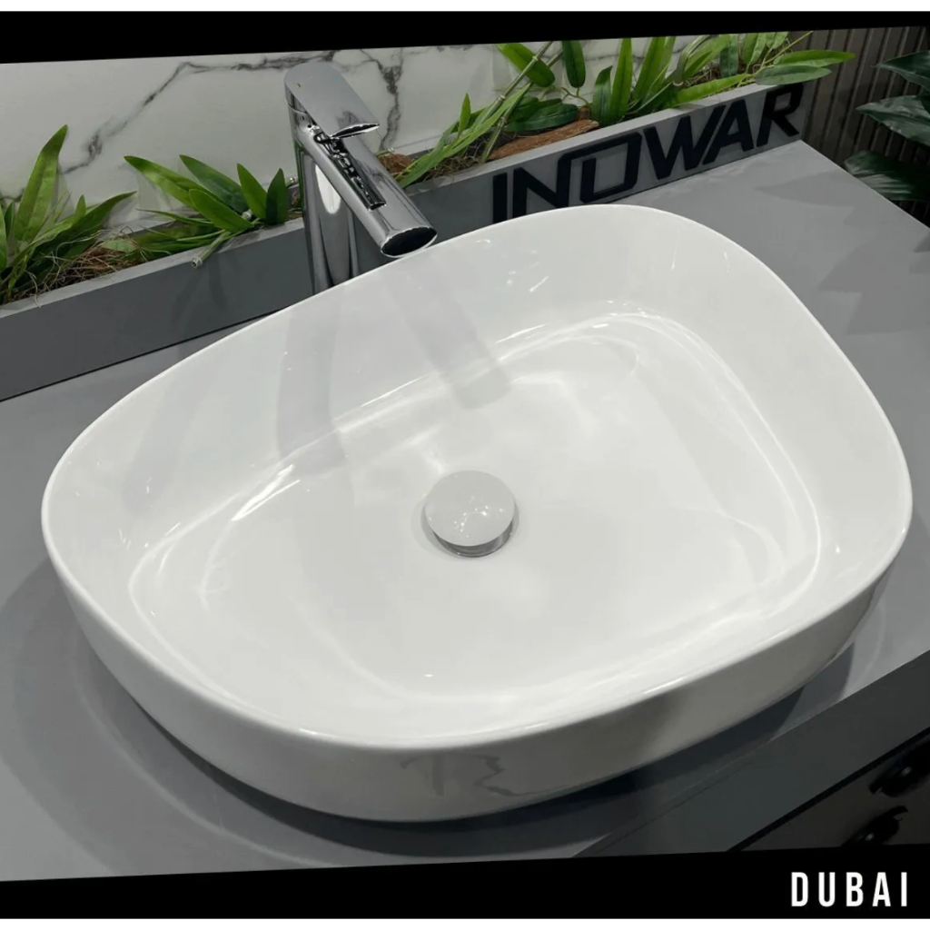 Cuba Inowar Dubai Branca 55x45cm com Válvula Click – Elegância e Qualidade no Seu Banheiro