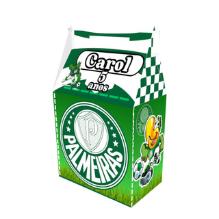 Caixinha Maleta palmeiras time Personagem  para Festa Personalizada QUALQUER Tema - Lembrancinha para Festa