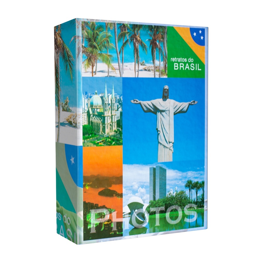 ÁLBUM PARA 120 FOTOS 10X15CM CAPA CRISTO REDENTOR