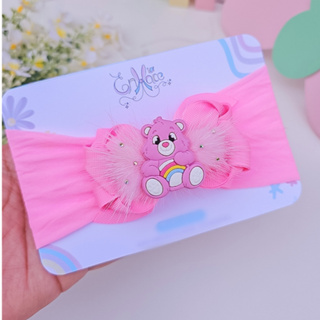 Laço Ursinhos Carinhosos Rosa Presilha infantil Faixa Larga Turbante de Bebê, Acessório de Cabelo em Oferta na Shopee