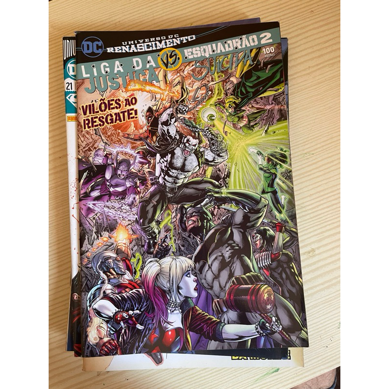 liga das justiça vs. esquadrão suicida ed. 02 - vilões ao resgate universo dc renascimento