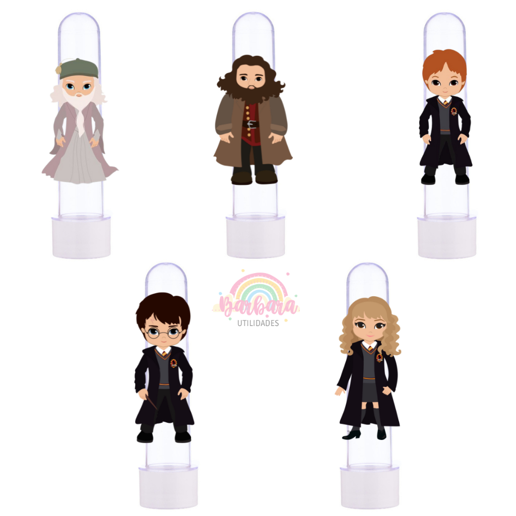30 Tubetes + 30 Apliques 3D Personalizado Lembrancinha Festa Aniversário Harry Potter em Oferta na Shopee
