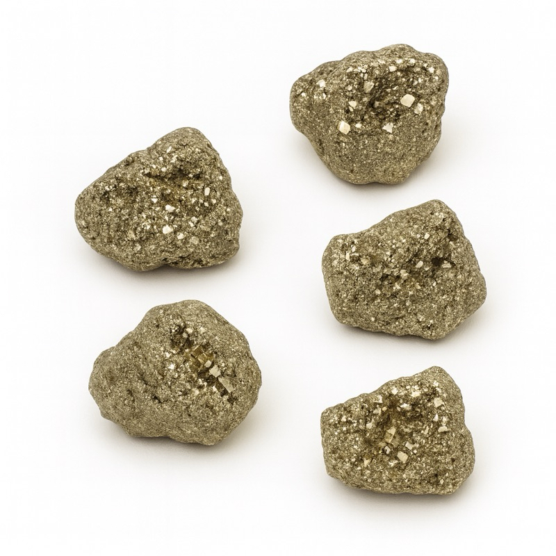 5 Piritas Brutas Naturais Pedra da Prosperidade riqueza